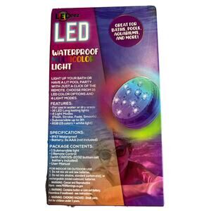 LEDeez Wireless Submersible Waterproof Multicolor LED Light Remote Control NEW